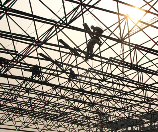 双城厂房网架安装